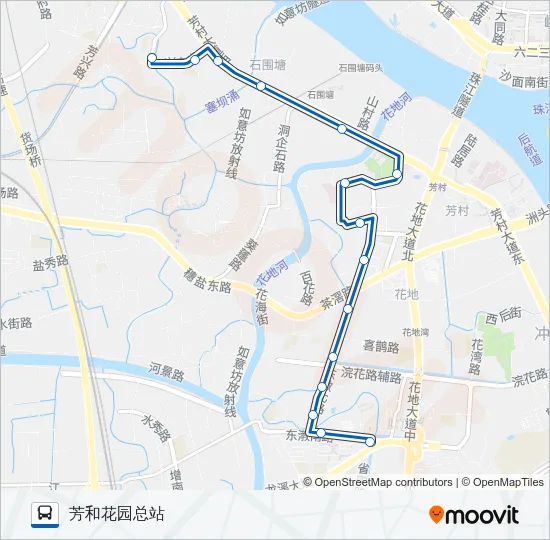 公交411路的线路图