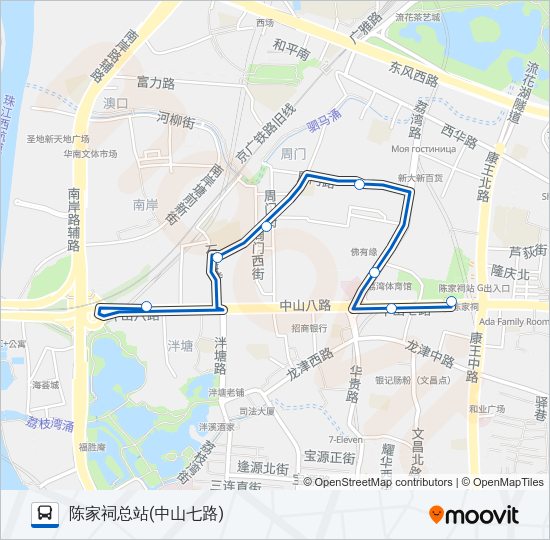 公交413路的线路图