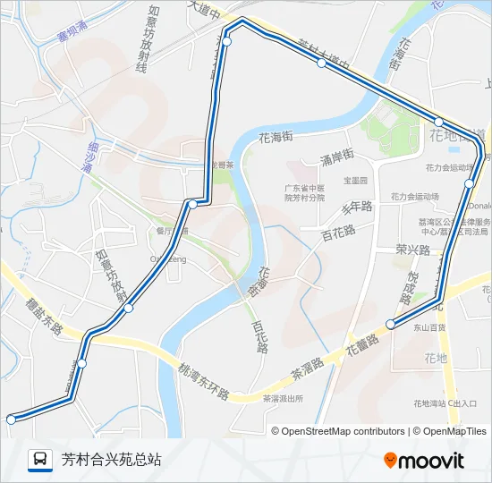 公交414路的线路图