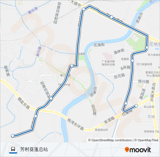 公交414路的线路图