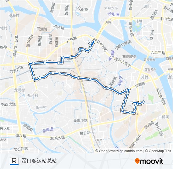 公交419路的线路图