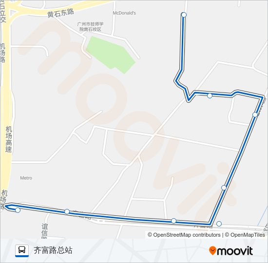 公交420路的线路图