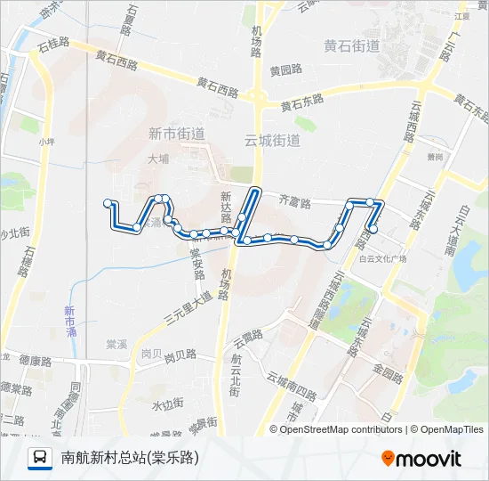 公交421路的线路图