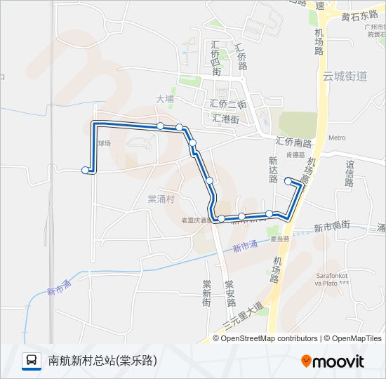 公交422路的线路图