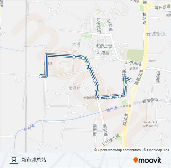 公交422路的线路图