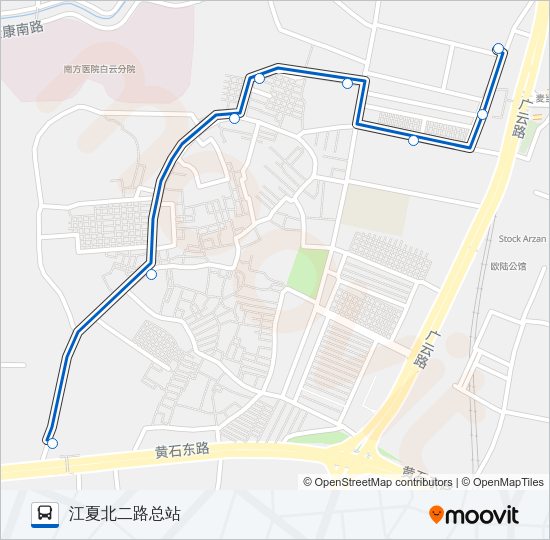 公交428路的线路图