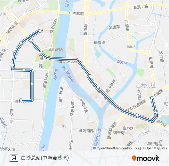 公交429路的线路图
