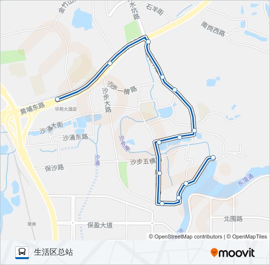 公交435路的线路图