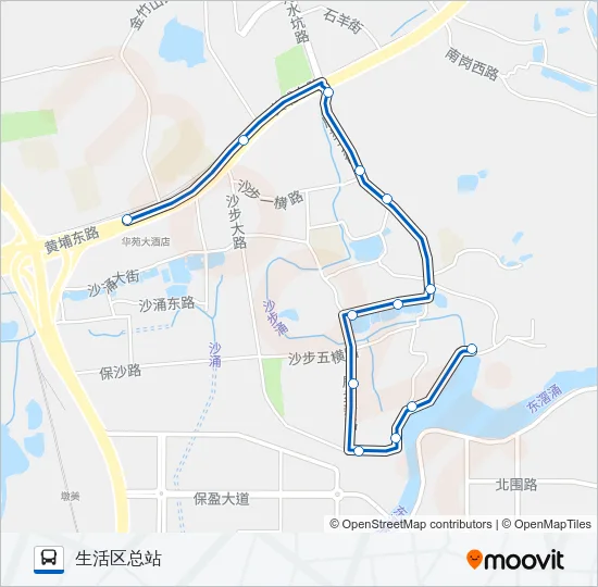 公交435路的线路图