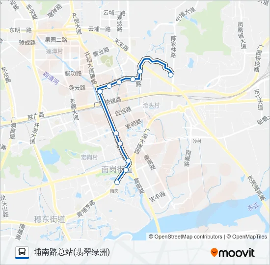 公交437路的线路图