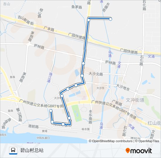 公交438路的线路图