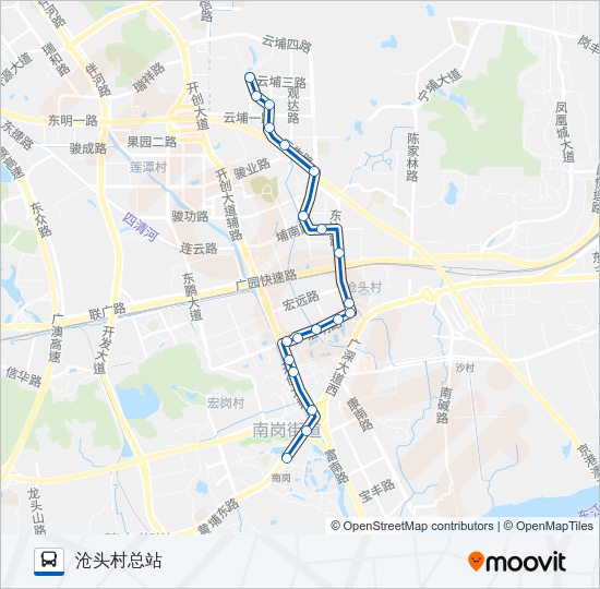 公交439路的线路图