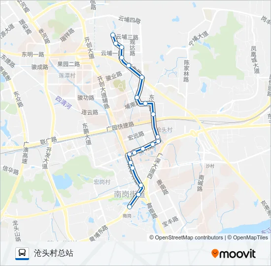 公交439路的线路图