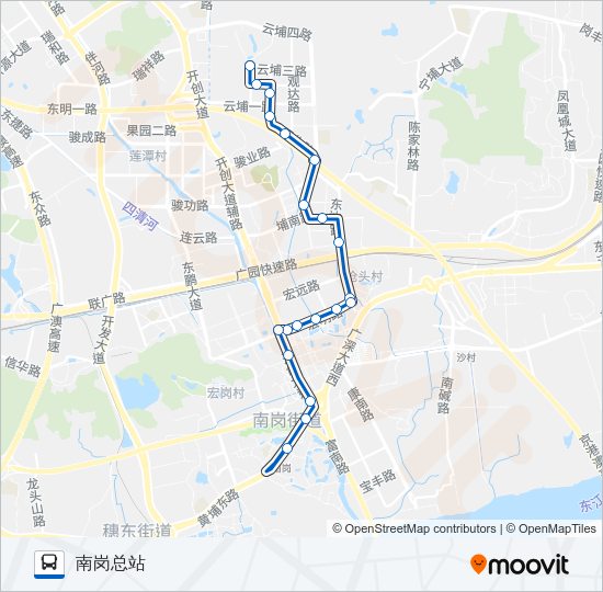 公交439路的线路图