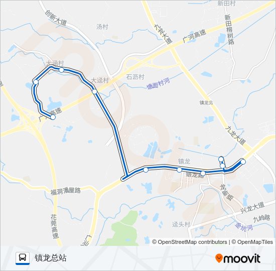 公交442路的线路图