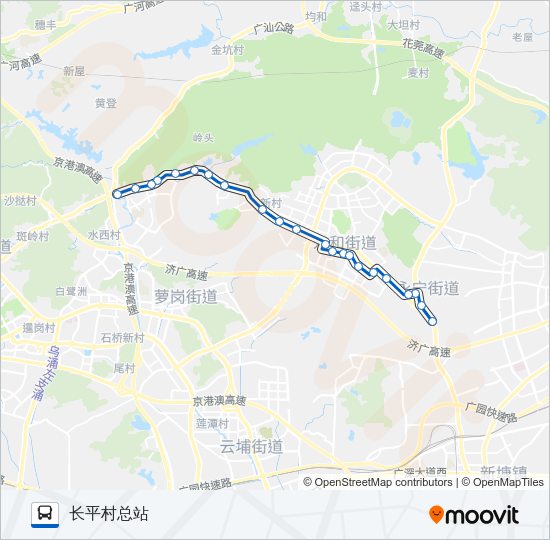 公交446路的线路图
