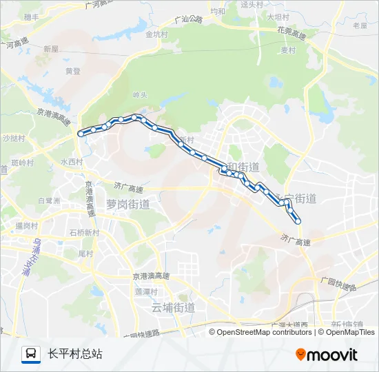 公交446路的线路图