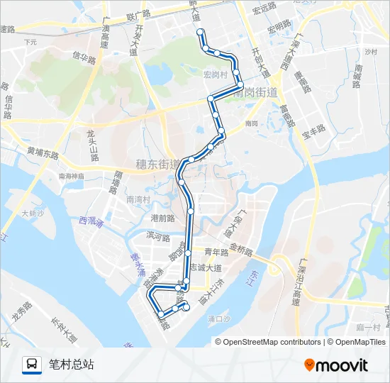 447路 Bus Line Map