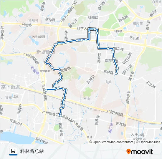 448路 Bus Line Map