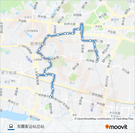 448路 Bus Line Map