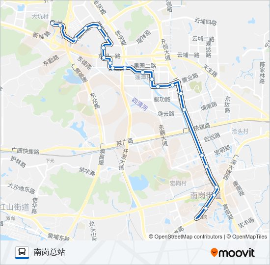 公交450路的线路图