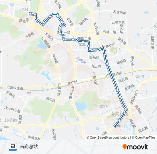 公交450路的线路图