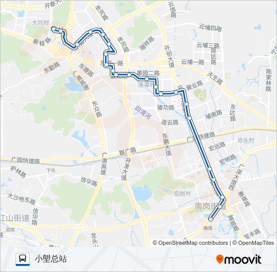 公交450路的线路图