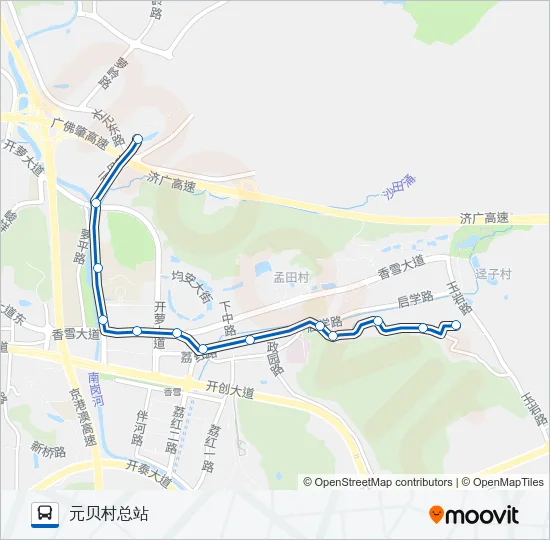 451路 Bus Line Map