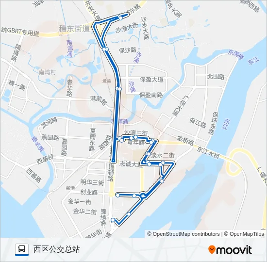 453路 Bus Line Map