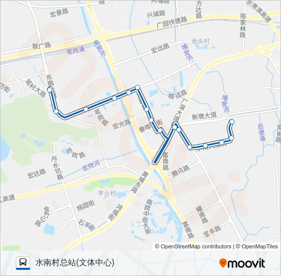 454路 Bus Line Map