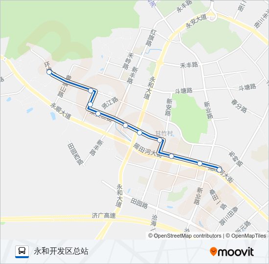 公交455路的线路图