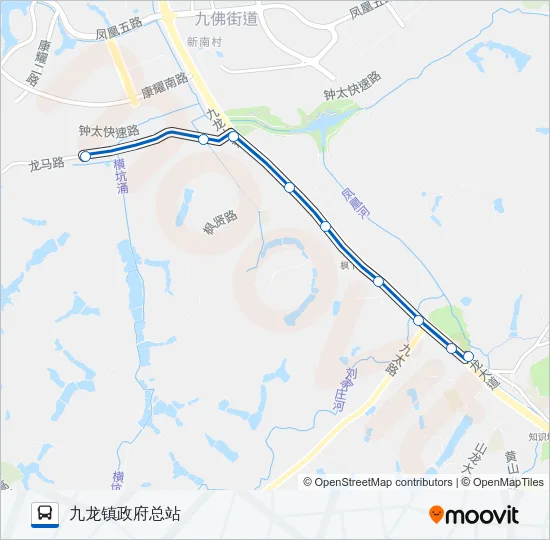 公交457路的线路图