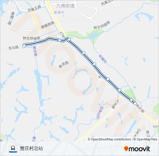 公交457路的线路图