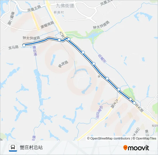 457路 Bus Line Map