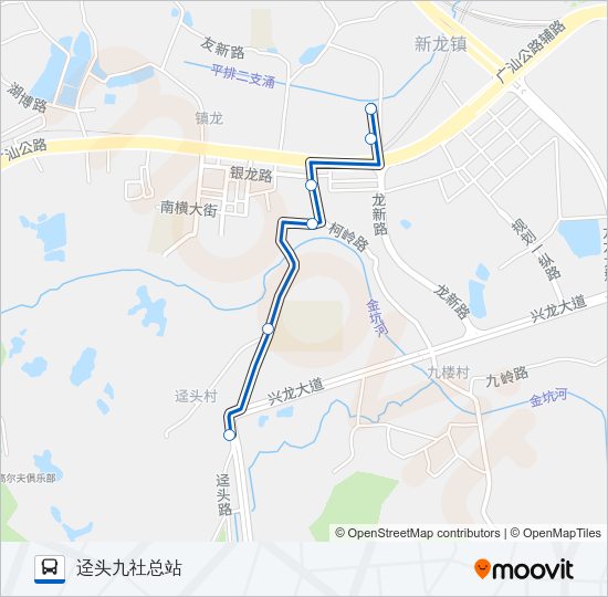 公交458路的线路图