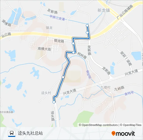 公交458路的线路图