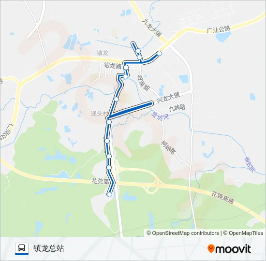 公交458路的线路图