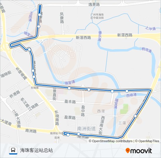 公交462路的线路图