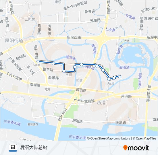 公交466路的线路图