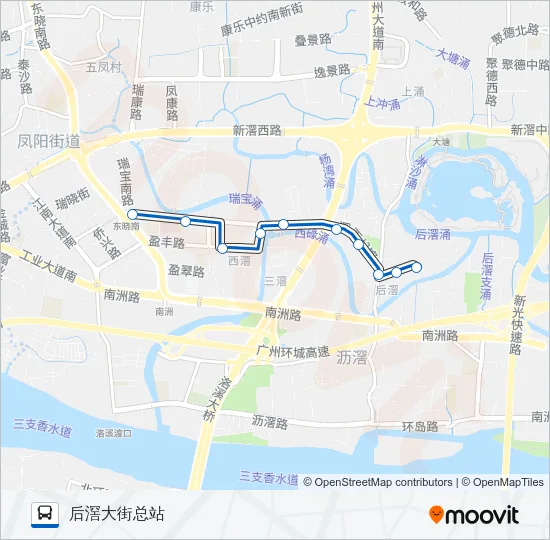 公交466路的线路图