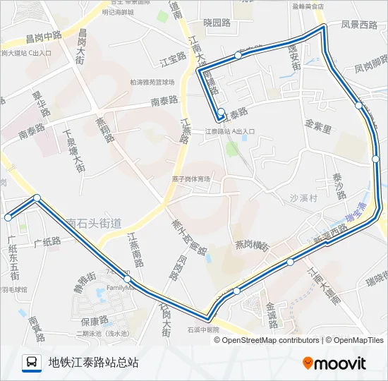 公交469路的线路图