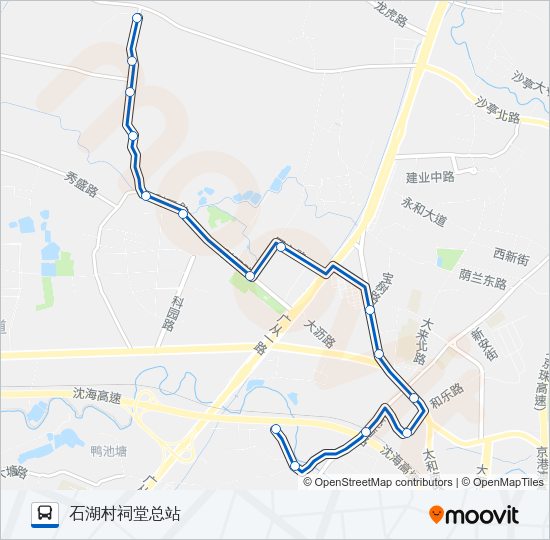 公交471路的线路图