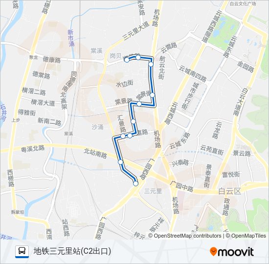 公交475路的线路图