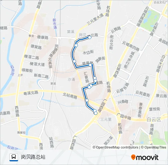 公交475路的线路图