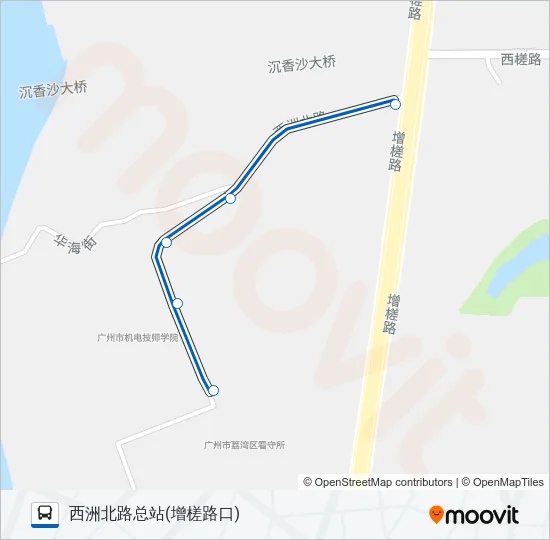 公交477路的线路图