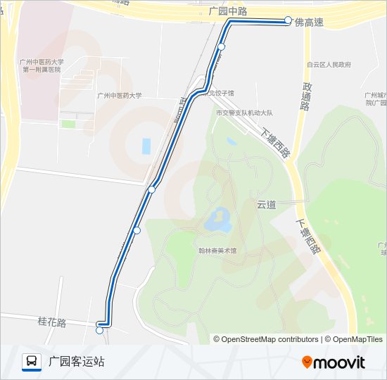 公交481路的线路图