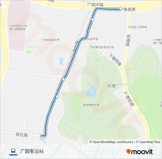 公交481路的线路图