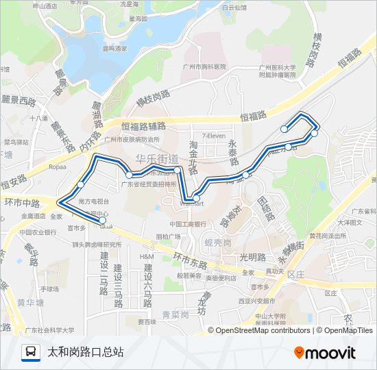 公交482路的线路图