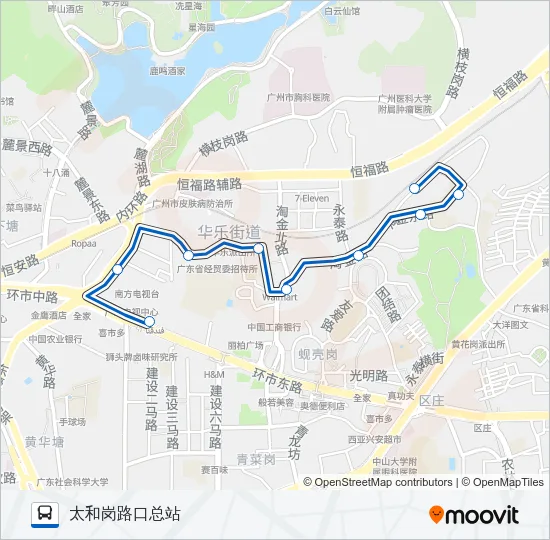 482路 Bus Line Map