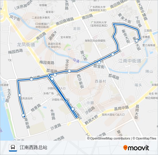 公交489路的线路图